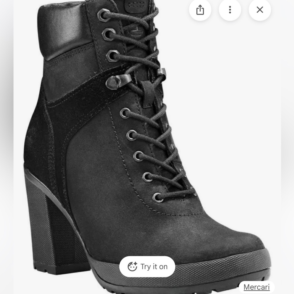 Timberland Camdale Lace Ankle Boot in Black Size 7